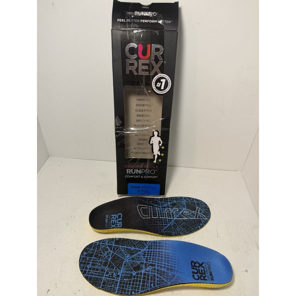 Currex RunPro Dynamic Insole High Profile Size Small Running Support Insert New